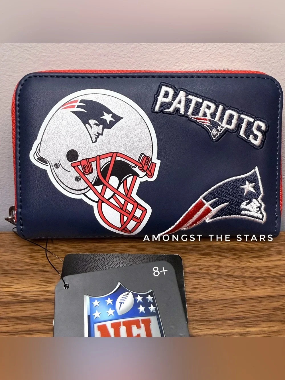 Loungefly NFL New England Patriots Full Zip Around Wallet